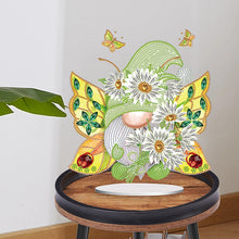 Load image into Gallery viewer, Butterfly Gnome Diamond Painting Desktop Ornaments Kit for Office Desktop Decor
