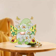 Load image into Gallery viewer, Butterfly Gnome Diamond Painting Desktop Ornaments Kit for Office Desktop Decor
