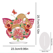 Load image into Gallery viewer, Butterfly Gnome Diamond Painting Desktop Ornaments Kit for Office Desktop Decor
