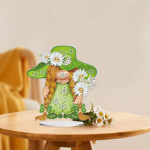 Load image into Gallery viewer, Garden Gnome DIY Diamond Painting Desktop Ornaments Kit for Office Desktop Decor
