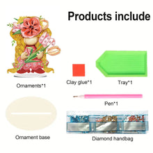 Load image into Gallery viewer, Garden Gnome DIY Diamond Painting Desktop Ornaments Kit for Office Desktop Decor
