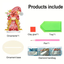 Load image into Gallery viewer, Garden Gnome DIY Diamond Painting Desktop Ornaments Kit for Office Desktop Decor
