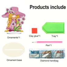 Load image into Gallery viewer, Garden Gnome DIY Diamond Painting Desktop Ornaments Kit for Office Desktop Decor
