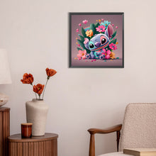 Load image into Gallery viewer, Diamond Painting - Full Round - Flowers and Stitch (30*30CM)

