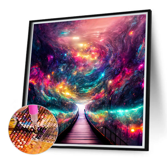 Diamond Painting - Full Round - rainbow single bridge (40*40CM)