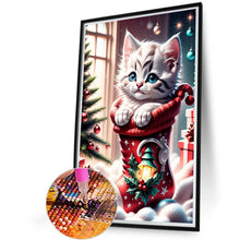 Load image into Gallery viewer, Diamond Painting - Full Round - cat in socks (40*60CM)
