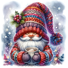 Load image into Gallery viewer, Diamond Painting - Full Round - dwarf drinking coffee (40*40CM)
