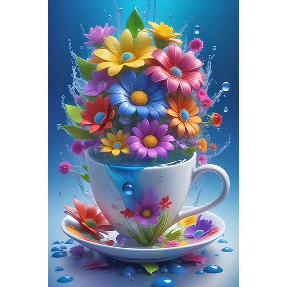 Diamond Painting - Full Round - cup flowers (40*60CM)