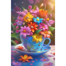 Load image into Gallery viewer, Diamond Painting - Full Round - cup flowers (40*60CM)
