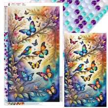 Load image into Gallery viewer, Diamond Painting - Full Round - flying butterflies (40*70CM)
