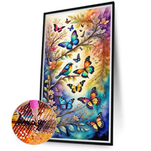 Load image into Gallery viewer, Diamond Painting - Full Round - flying butterflies (40*70CM)
