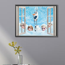 Load image into Gallery viewer, Diamond Painting - Full Square - Frozen outside the window (40*30CM)
