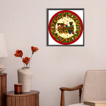 Load image into Gallery viewer, Diamond Painting - Full Round - Christmas wreath (30*30CM)
