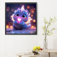 Load image into Gallery viewer, Diamond Painting - Full Round - Glowing little dinosaur (30*30CM)
