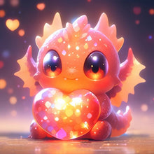 Load image into Gallery viewer, Diamond Painting - Full Round - Glowing little dinosaur (30*30CM)
