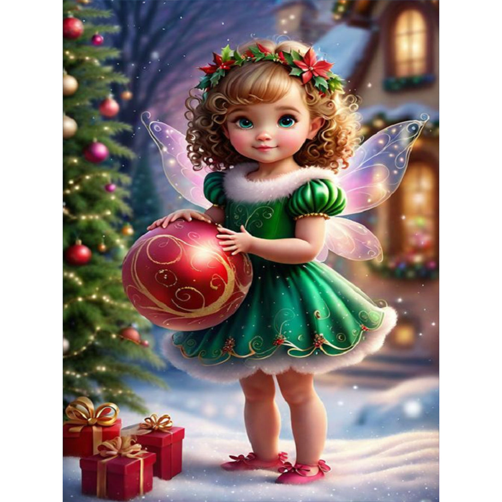 Diamond Painting - Full Round - christmas fairy (30*40CM)