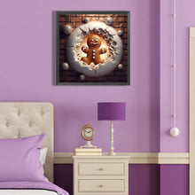 Load image into Gallery viewer, Diamond Painting - Full Round - gingerbread Man (40*40CM)
