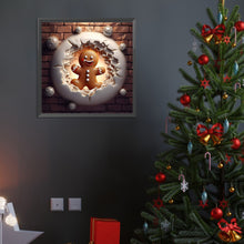 Load image into Gallery viewer, Diamond Painting - Full Round - gingerbread Man (40*40CM)
