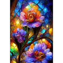 Load image into Gallery viewer, Diamond Painting - Full Square - translucent colorful flowers (50*70CM)

