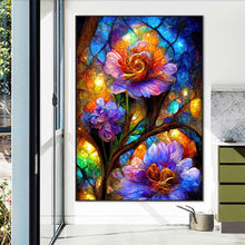 Load image into Gallery viewer, Diamond Painting - Full Square - translucent colorful flowers (50*70CM)
