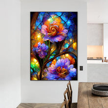 Load image into Gallery viewer, Diamond Painting - Full Square - translucent colorful flowers (50*70CM)
