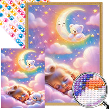 Load image into Gallery viewer, AB Diamond Painting - Full Round - Baby sleeping on the clouds (40*55CM)
