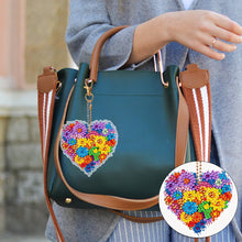 Load image into Gallery viewer, 6 PCS Multicoloured Love Double Sided Special Shape Diamond Painting Keychain
