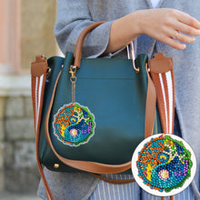 Load image into Gallery viewer, 6 PCS Multicoloured Love Double Sided Special Shape Diamond Painting Keychain
