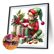 Load image into Gallery viewer, AB Diamond Painting - Full Round - Little man opening gifts (30*30CM)
