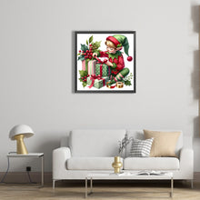 Load image into Gallery viewer, AB Diamond Painting - Full Round - Little man opening gifts (30*30CM)
