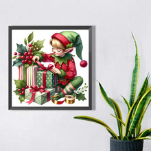 Load image into Gallery viewer, AB Diamond Painting - Full Round - Little man opening gifts (30*30CM)
