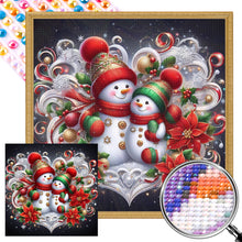 Load image into Gallery viewer, AB Diamond Painting - Full Round - snowman (30*30CM)
