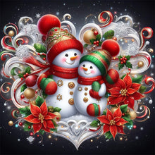 Load image into Gallery viewer, AB Diamond Painting - Full Round - snowman (30*30CM)
