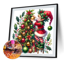 Load image into Gallery viewer, AB Diamond Painting - Full Round - Christmas tree and little doll (30*30CM)

