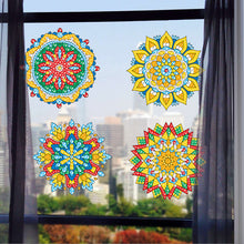 Load image into Gallery viewer, 6 PCS Mosaic Diamond Art Stickers Mandala Diamond Painting Stickers for Kid Gift
