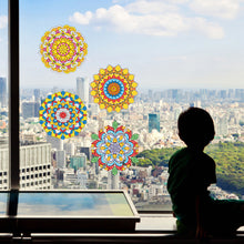 Load image into Gallery viewer, 6 PCS Mosaic Diamond Art Stickers Mandala Diamond Painting Stickers for Kid Gift
