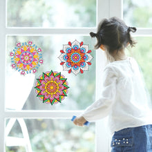 Load image into Gallery viewer, 6 PCS Mosaic Diamond Art Stickers Mandala Diamond Painting Stickers for Kid Gift

