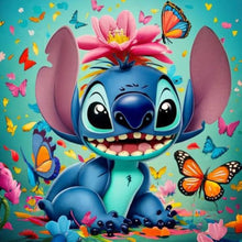 Load image into Gallery viewer, Diamond Painting - Full Round - Stitch and the Butterfly (30*30CM)

