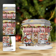 Load image into Gallery viewer, Christmas Snow Room Round Desktop Diamond Art Kits for Home Office Desktop Decor
