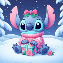 Load image into Gallery viewer, Diamond Painting - Full Round - Stitch and Christmas gifts (30*30CM)
