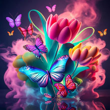 Load image into Gallery viewer, Diamond Painting - Full Round - colorful flowers (30*30CM)
