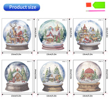 Load image into Gallery viewer, 6 PCS Christmas Tree Christmas Lamp Diamond Painting Stickers for Boy Girls Gift
