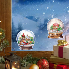 Load image into Gallery viewer, 6 PCS Christmas Tree Christmas Lamp Diamond Painting Stickers for Boy Girls Gift
