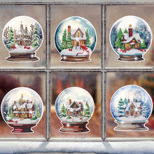 Load image into Gallery viewer, 6 PCS Christmas Tree Christmas Lamp Diamond Painting Stickers for Boy Girls Gift

