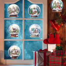 Load image into Gallery viewer, 6 PCS Christmas Tree Christmas Lamp Diamond Painting Stickers for Boy Girls Gift

