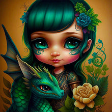 Load image into Gallery viewer, AB Diamond Painting - Full Round - dragon and maiden (40*40CM)
