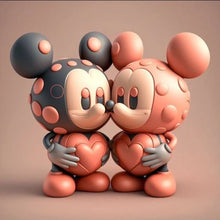 Load image into Gallery viewer, Diamond Painting - Full Round - disney mickey minnie (30*30CM)
