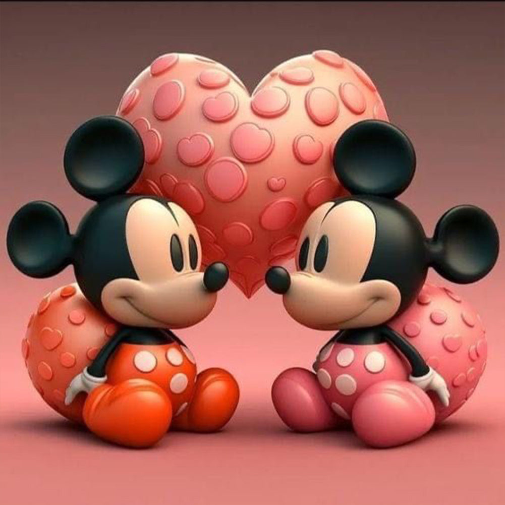 Diamond Painting - Full Round - disney mickey minnie (30*30CM)
