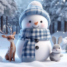 Load image into Gallery viewer, Diamond Painting - Full Round - Christmas snowman (30*30CM)
