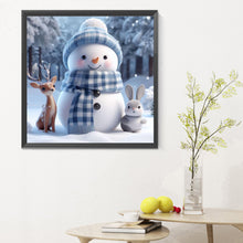 Load image into Gallery viewer, Diamond Painting - Full Round - Christmas snowman (30*30CM)
